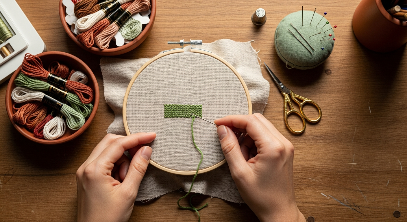 Уютное рабочее место для рукоделия