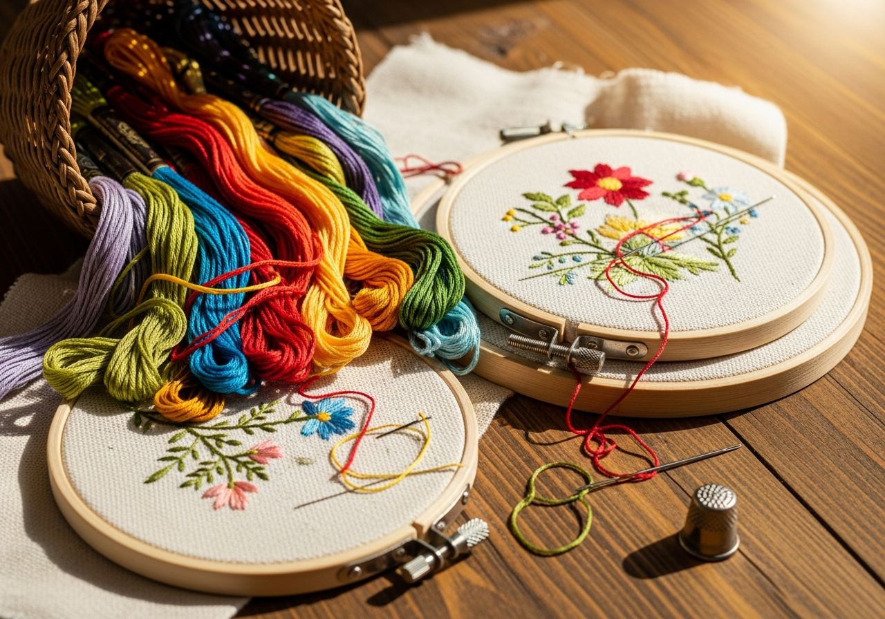 Материалы для вышивки